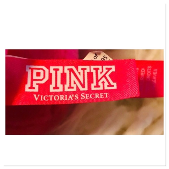 Victoria’s Secret PINK Plush Large Dog Hot Pink Embroidered Details - Picture 9 of 10